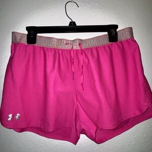 Under Armour Women's Vibrant Pink Athletic Shorts